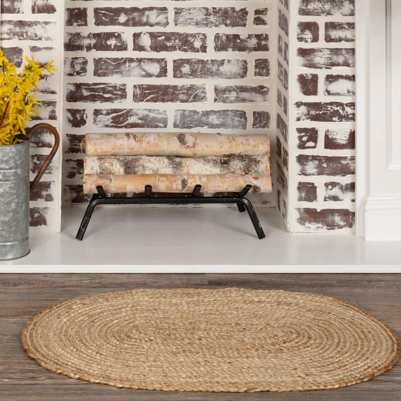 Photo 1 of  Brands Oval Jute Fiber Welcome Mat