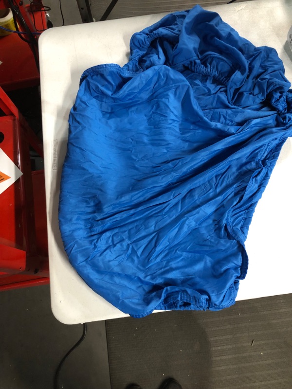 Photo 5 of **USED/SEE NOTES** Regalo My Cot Portable Toddler Bed, Includes Fitted Sheet, Royal Blue , 48x24x9 Inch (Pack of 1)