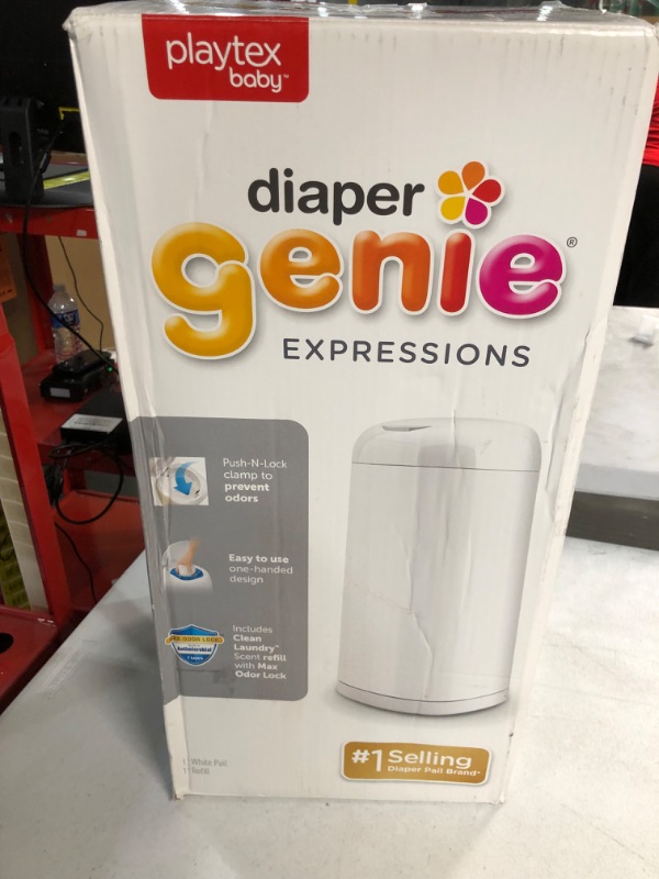 Photo 3 of **USED/SEE NOTES**Diaper Genie Expressions Pail | Odor-Controlling Baby Diaper Disposal System