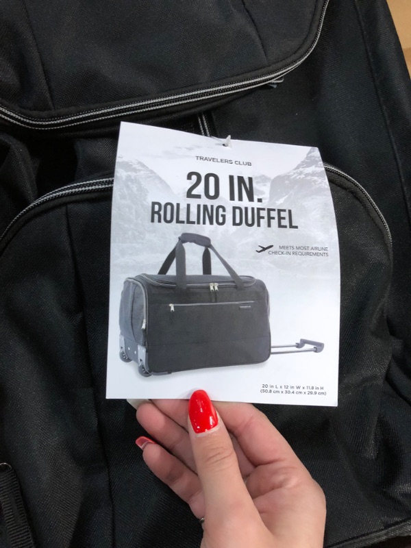 Photo 4 of **NEW** Rolling Duffle Bag with Wheels 22 inch Travel Duffle Bag Carry on Luggage  Black