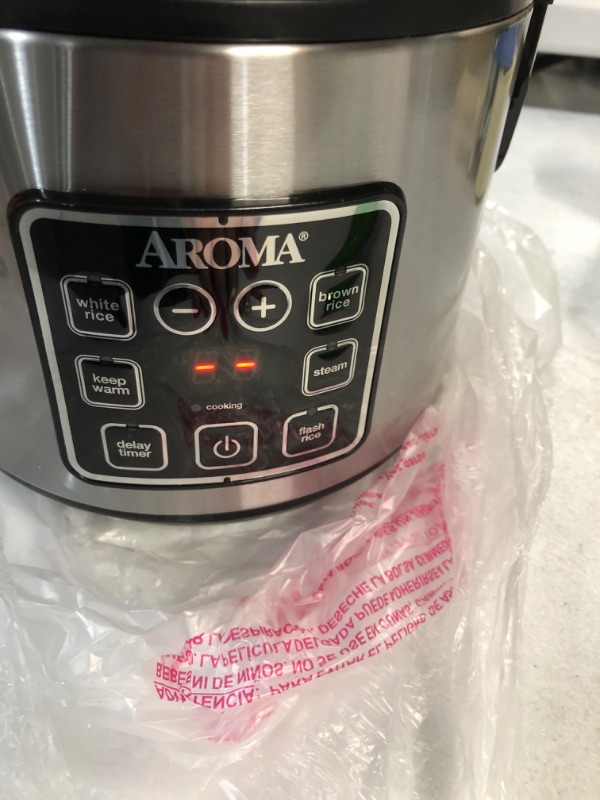 Photo 8 of **NEW** Aroma Housewares ARC-914SBD Digital Cool-Touch Rice Grain Cooker and Food Steamer, Stainless, Silver