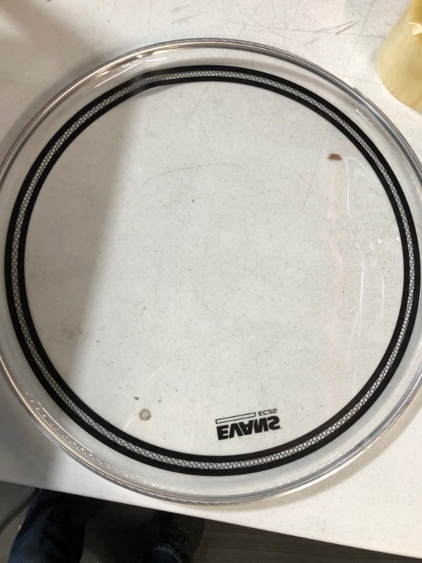 Photo 3 of **USED/SEE NOTES**Evans EC2 Clear Drum Head,  18 Inch Clear