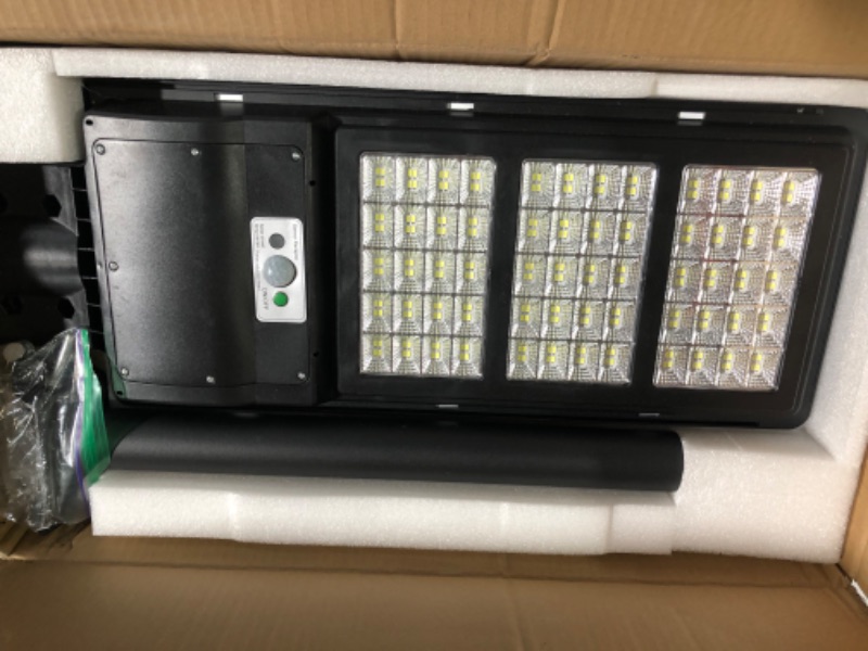 Photo 1 of 300W Solar Street Lights Outdoor,30000LM 240 LEDs, Dusk to Dawn Solar with Motion Sensor