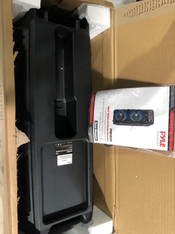 Photo 1 of Pyle Portable Bluetooth PA Speaker System - 600W Rechargeable Outdoor Bluetooth Speaker