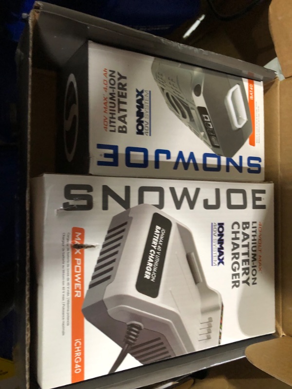 Photo 3 of **SEE NOTES**
Snow Joe ION18SB 18-Inch 40 Volt Cordless Single Stage Brushless Snow Blower, 7" x 1.5"