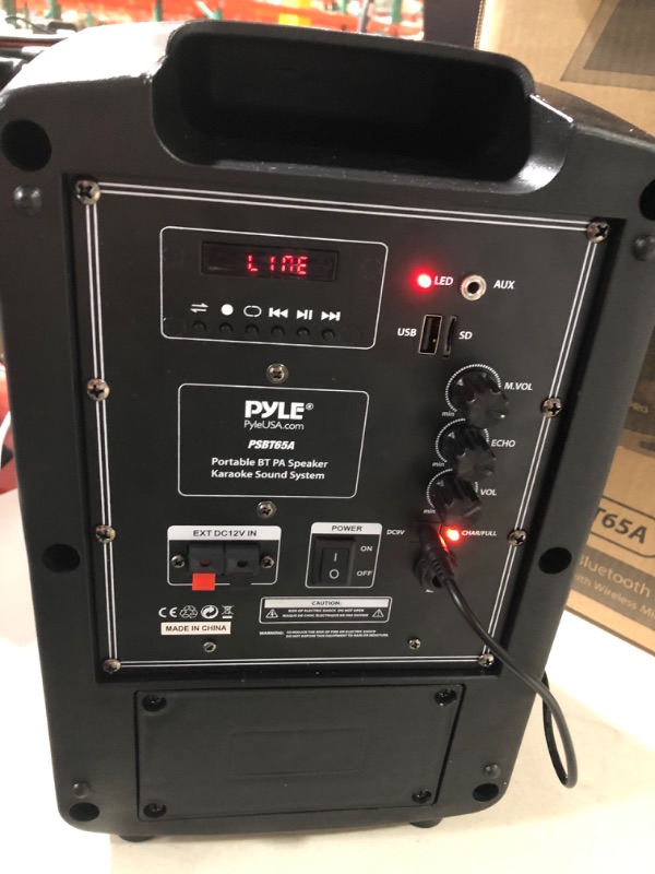 Photo 2 of Pyle PSBT65A Compact & Portable Bluetooth PA Speaker