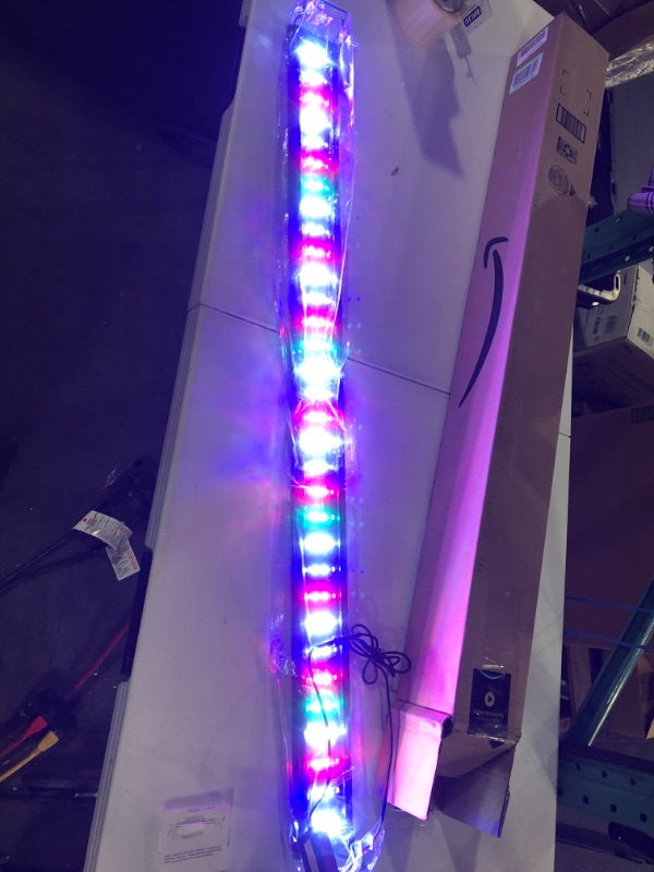 Photo 2 of AQQA Aquarium Light,Full Spectrum LED Fish Tank Lights,12"-54" Adjustable Multi-Color White Blue Red Green LEDs with Extendable Brackets,14W-31W for Freshwater Plants 31W(48"-54")