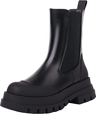 Photo 1 of vivanly womens chunky platform chelsea boots