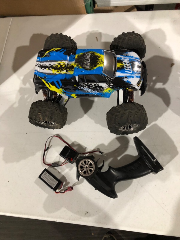 Photo 1 of LAEGENDARY Fast RC Cars for Adults and Kids - 4x4, Off-Road Remote Control Car - Battery-Powered, Hobby Grade, Waterproof Monster RC Truck - Blue 