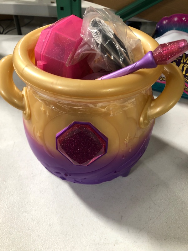 Photo 2 of **OPENED BOX** Magic Mixies Magical Misting Cauldron Interactive Pink Plush Toy