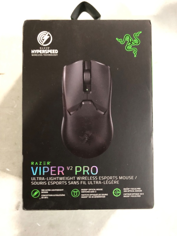 Photo 3 of Razer Viper V2 Pro HyperSpeed Wireless Gaming Mouse: 58g Ultra-Lightweight - Optical Switches Gen-3 