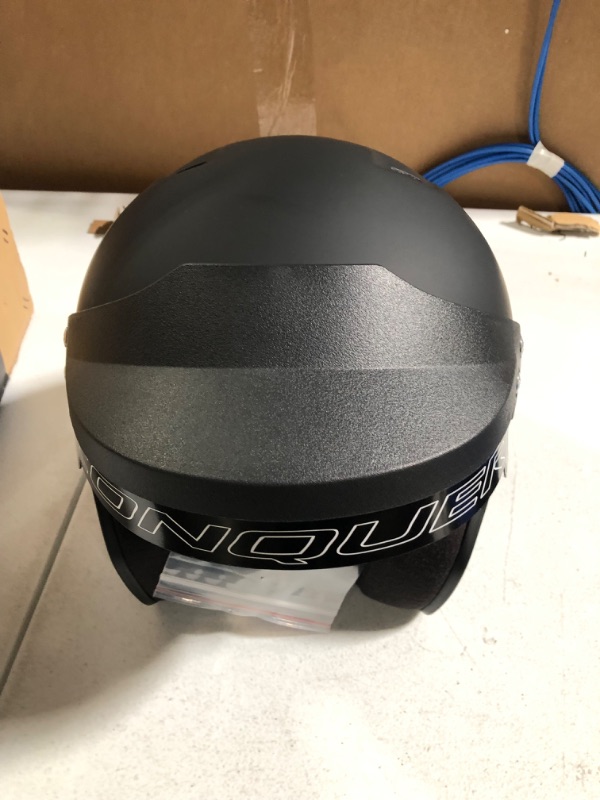 Photo 3 of Conquer Snell SA2020 Approved Open Face Auto Racing Helmet Large Black