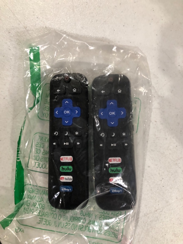 Photo 2 of (Pack of 2) Replaced Remote Control Only for Roku TV,