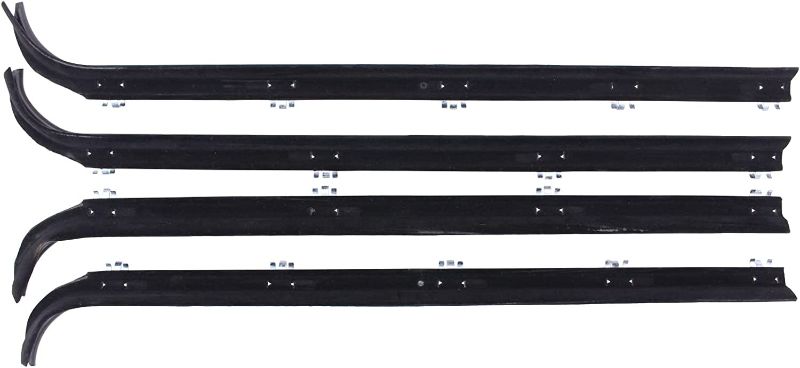 Photo 1 of ApplianPar Front Driver and Passenger Side Inner Outer Window Sweep Weatherstrip for Ford F150 F250 F350 Bronco