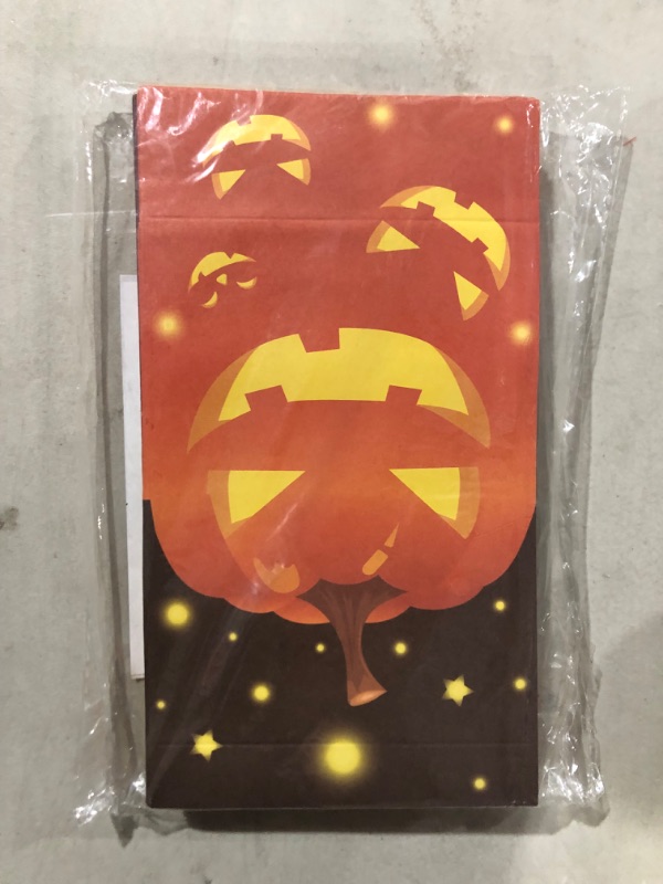 Photo 2 of 12PCS Halloween Paper Treat Bags for kids with 18PCS Stickers?Halloween Candy Bags with 4 Assorted Designs for Trick or Treat Party Gift Bags for Treats Snacks, Halloween Goodie Bags Party Supplies
