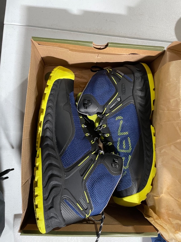 Photo 2 of KEEN Sneaker Size 13 Blue/NeonYellow