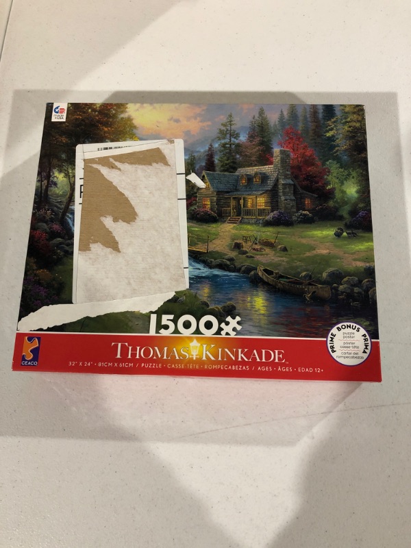 Photo 2 of Ceaco - Thomas Kinkade - Mountain Paradise - 1500 Piece Jigsaw Puzzle