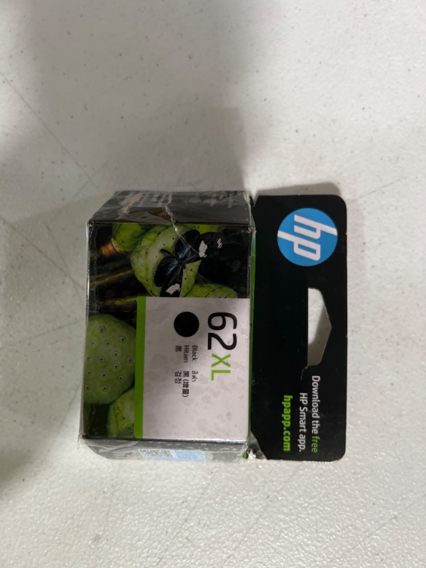 Photo 2 of Original HP 62XL Black High-yield Ink | Works with HP ENVY 5540, 5640, 5660, 7640 Series, HP OfficeJet 5740, 8040 Series, HP OfficeJet Mobile 200, 250 Series | Eligible for Instant Ink | C2P05AN