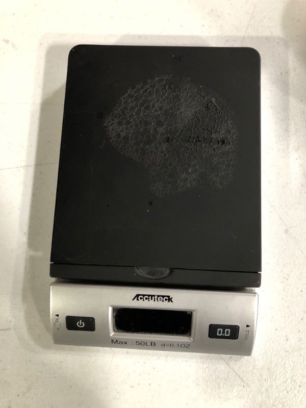 Photo 2 of ACCUTECKDigital Shipping Postal Scale with Ac Adapter, Silver (Some Damage) 