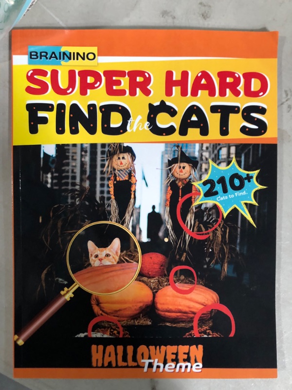 Photo 2 of BRAININO - Find The Cat Challenge Book: Super Hard Picture Puzzle Book 