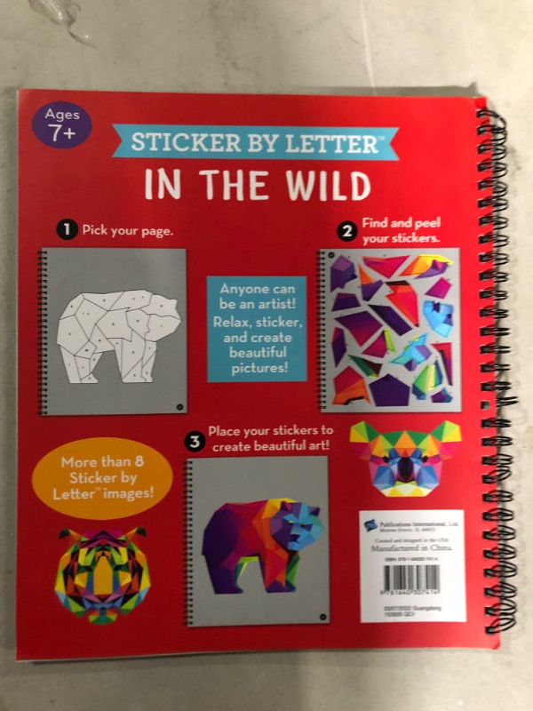 Photo 3 of Brain Games - Sticker by Letter: In the Wild (Sticker Puzzles - Kids Activity Book)