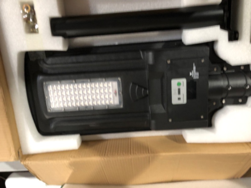 Photo 2 of **Set of 2**Favorwe 300W Solar Street Light, 20000 Lumens LED Street Lights Solar Powered Outdoor, Solar Parking Lot Lights 