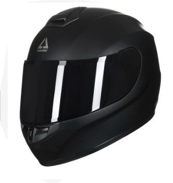 Photo 3 of TRIANGLE Lightweight Full Face Motorcycle Street Bike Helmets with Extra Clear Visor DOT Approved (X-Large, Matte Black) 