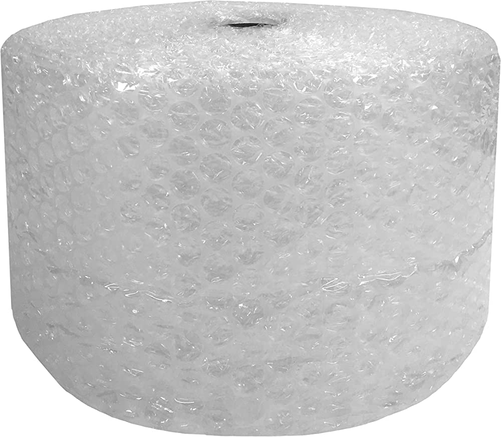 Photo 1 of Amazon Basics Perforated Bubble Cushioning Wrap - Medium 5/16", 12-Inch x 100-Foot Long Roll
