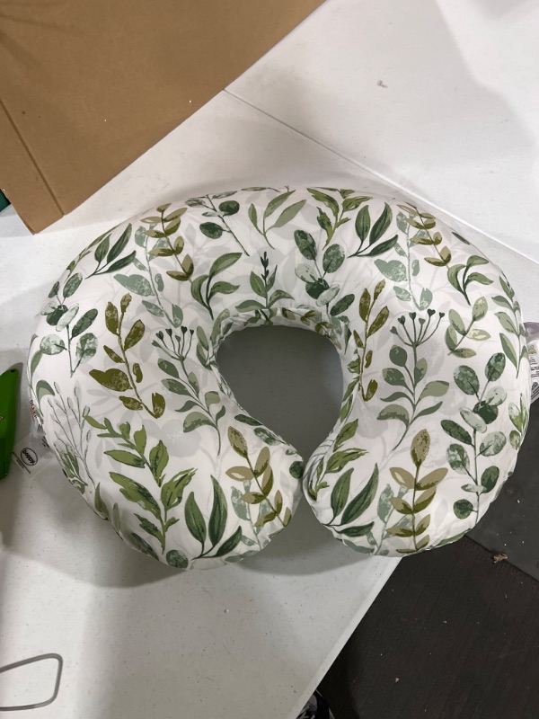 Photo 2 of Boppy Nursing Pillow and Positioner—Original | Green Foliage | Breastfeeding, Bottle Feeding, Baby Support | with Removable Cotton Blend Cover