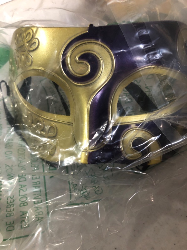 Photo 1 of Biruil Men's Masquerade Mask Muscial Vintage Party Masque Cosplay Dress Costume Eyemask