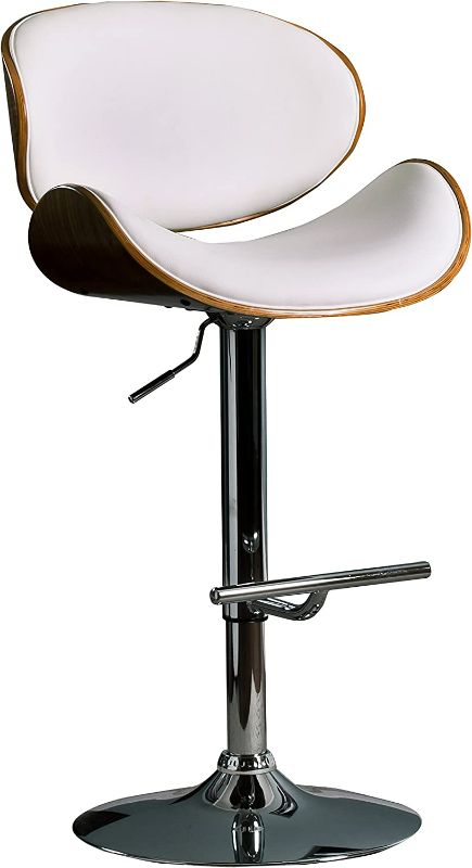 Photo 1 of AC Pacific Modern Curved Framed Height Adjustable Swivel Bar-Stool