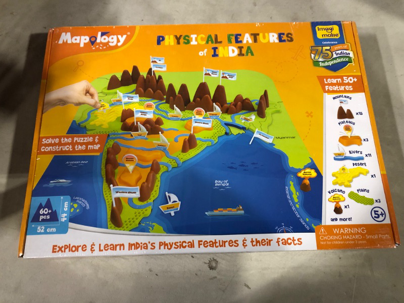 Photo 2 of Imagimake Mapology Physical Features of India - Geography for Kids 