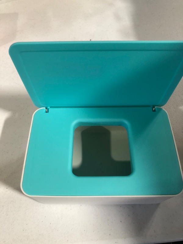 Photo 1 of Gonioa Baby Wipes Dispenser, Baby Wipes Case, Baby Wipe Holder Keeps Diaper Wipes Fresh, Easy Open & Close Wipe Container with Non-Slip Feet White