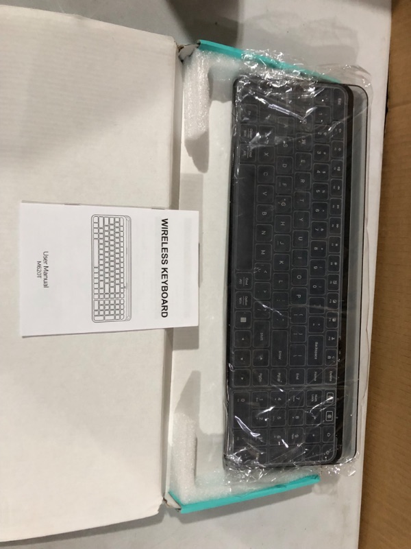 Photo 2 of Wireless Bluetooth Keyboard with Number Pad, 2 in 1 Wireless & Bluetooth Gotying Multi-Device Tablet Keyboard for ipad,Phone, iOS, Android, Mac and Windows (Black)