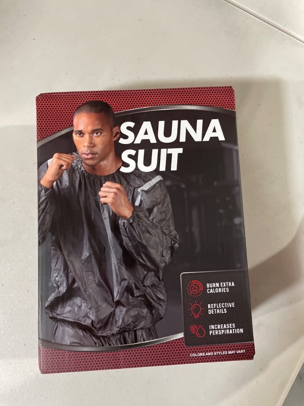 Photo 2 of Bally Total Fitness Men's Sauna Suit Black Large-X-Large