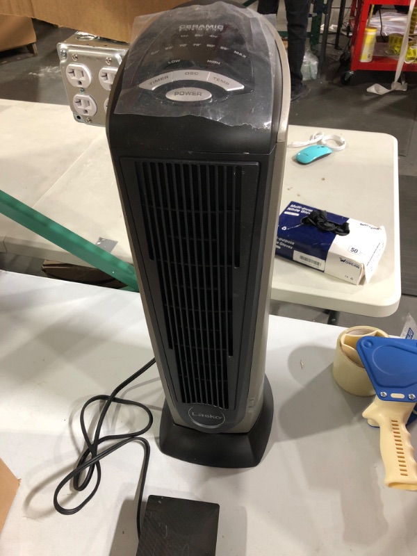 Photo 2 of **SEE NOTES**
Lasko Oscillating Digital Ceramic Tower Heater for Home with Adjustable Thermostat, 