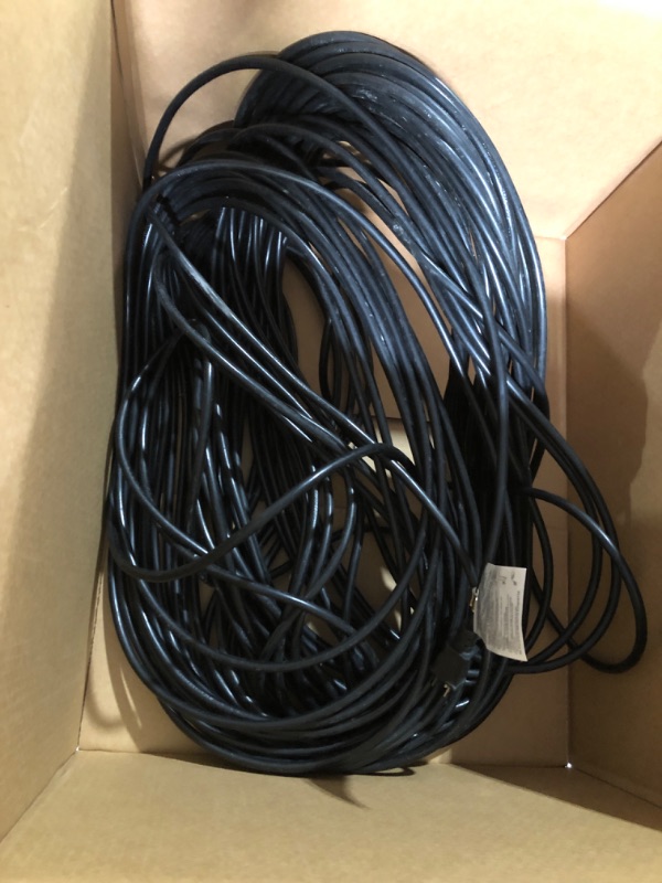 Photo 2 of  Outdoor Extension Cord, Black, 100 Ft Black 100'