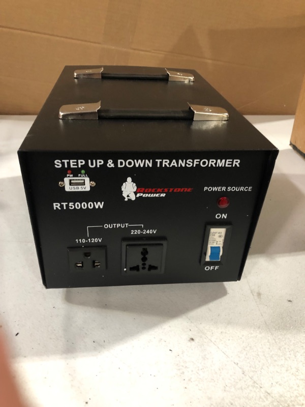 Photo 2 of ROCKSTONE POWER 5000 Watt Voltage Converter Transformer 