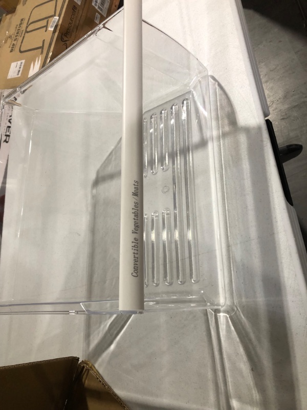 Photo 2 of 2188664 WP2188664 Refrigerator Door bin Crisper  (Bottom) with White Handle for Whirlpool, Kenmore, maytag, kitchenaid Refrigerator - WP2188664 PS890595 2188665