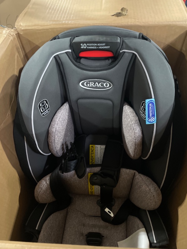 Photo 2 of Graco SlimFit 3 in 1 Car Seat -Slim & Comfy Design Saves Space in Your Back Seat, Darcie, One Size SlimFit Darcie