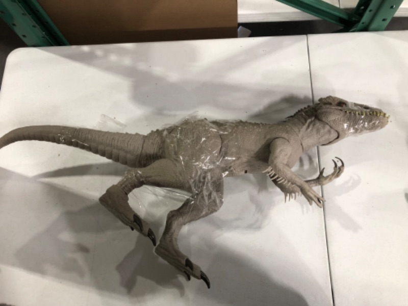 Photo 2 of **SEE NOTES**Jurassic World Camp Cretaceous Large Dinosaur Toy, Super Colossal Indominus Rex Action Figure 3.5 Feet Long with Eating Feature???