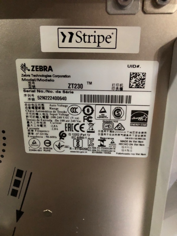 Photo 2 of Zebra ZT23042-D01000FZ Direct Thermal Printer 203 DPI, Serial USB, Monochrome