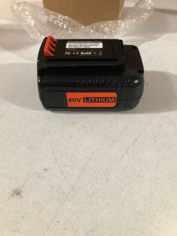 Photo 2 of  40V MAX Battery Replacement for Black and Decker 40V Lithium Battery