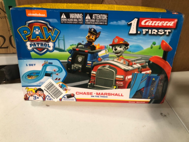 Photo 2 of Carrera First Paw Patrol - Slot Car Race Track - Includes 2 Cars: Chase and Marshall -