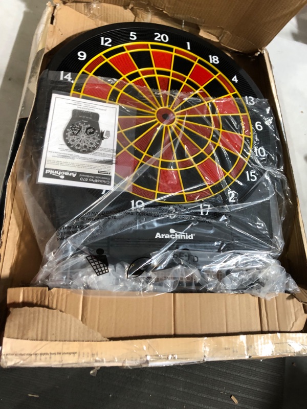 Photo 2 of Arachnid Cricket Pro 670 Tournament-Quality Dartboard with 35 Games and 318 Variations (6 Cricket Games) , Black