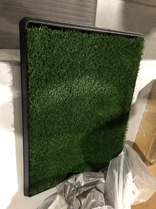 Photo 2 of Artificial Grass Puppy Pee Pad for Dogs and Small Pets - 20x25 Tray 