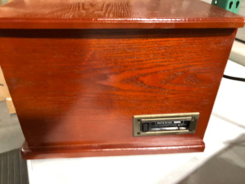 Photo 4 of Victrola Navigator 8-in-1 Classic Bluetooth Record Player with USB Encoding, Mahogany