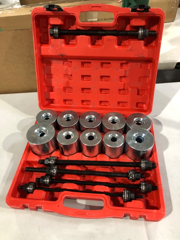 Photo 2 of SCITOO 27PCS Automotive Universal Tools Press and Pull Sleeve Kit Bush Bearing Removal Insertion Tool Set