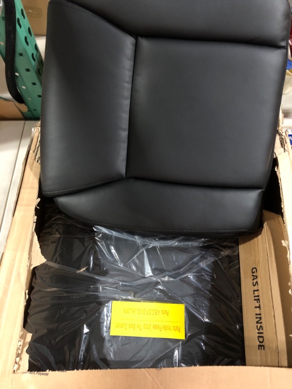 Photo 2 of Amazon Basics Classic Puresoft Padded Mid-Back Office Computer Desk Chair with Armrest - Black