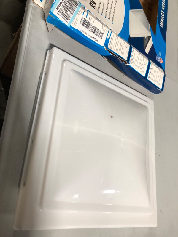 Photo 2 of Camco 40155/40158 White Polypropylene Vent Lid - Ventline (pre 2008) & Elixir (since 1994) Ventline (Pre '08 Models)/Elixir ('94 & Up Models) White